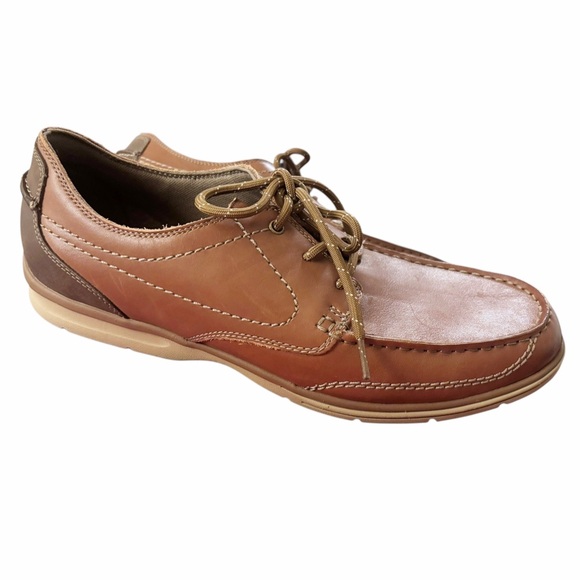 NWOT Clarks Men's Brown Derby Leather Casual Shoes